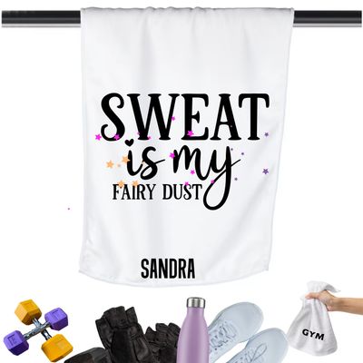 Add a personal touch to your workout gear-a motivational quote to keep the energy high during every session.