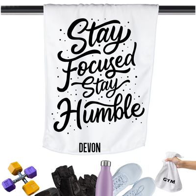 Add a personal touch to your workout gear-a motivational quote to keep the energy high during every session.