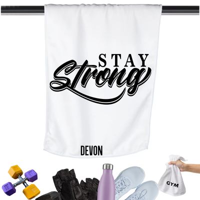 Add a personal touch to your workout gear-a motivational quote to keep the energy high during every session.