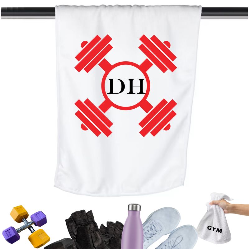 Gym Towels with Inspirational Quotes & Your Name | Custom Fitness Towels Add a personal touch to your workout gear-a motivational quote to keep the energy high during every session.