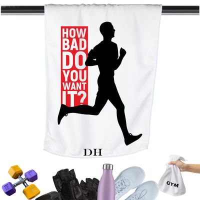 Add a personal touch to your workout gear-a motivational quote to keep the energy high during every session.