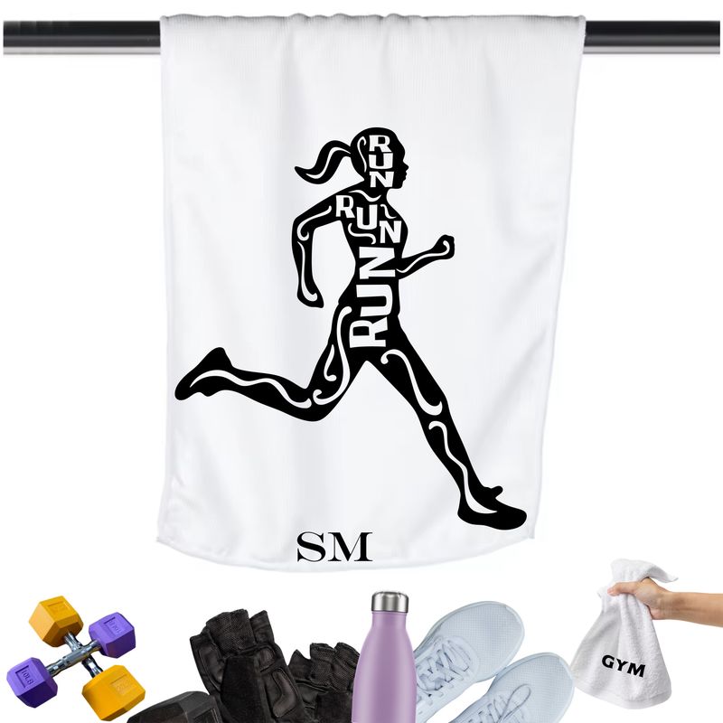 Gym Towels with Inspirational Quotes &amp; Your Name | Custom Fitness Towels