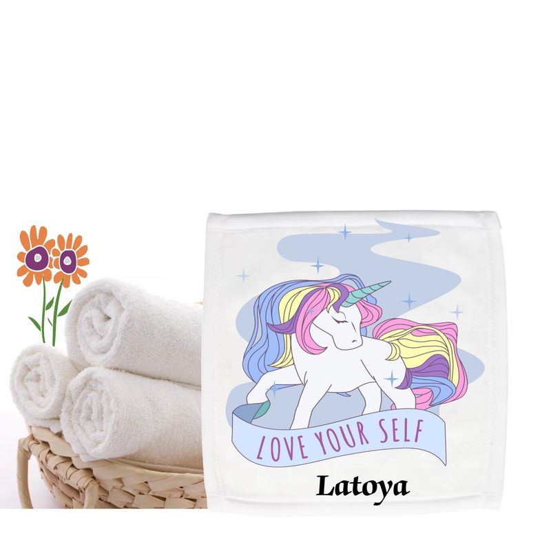 Personalized Bath Towels for Kids with Uplifting Words | Kids Towels with Custom Name