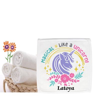 Personalized Bath Towels for Kids with Uplifting Words | Kids Towels with Custom Name