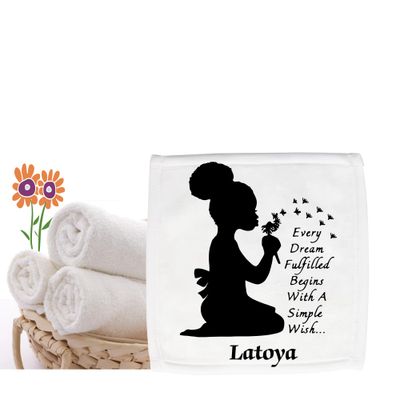 Personalized Bath Towels for Kids with Uplifting Words | Kids Towels with Custom Name