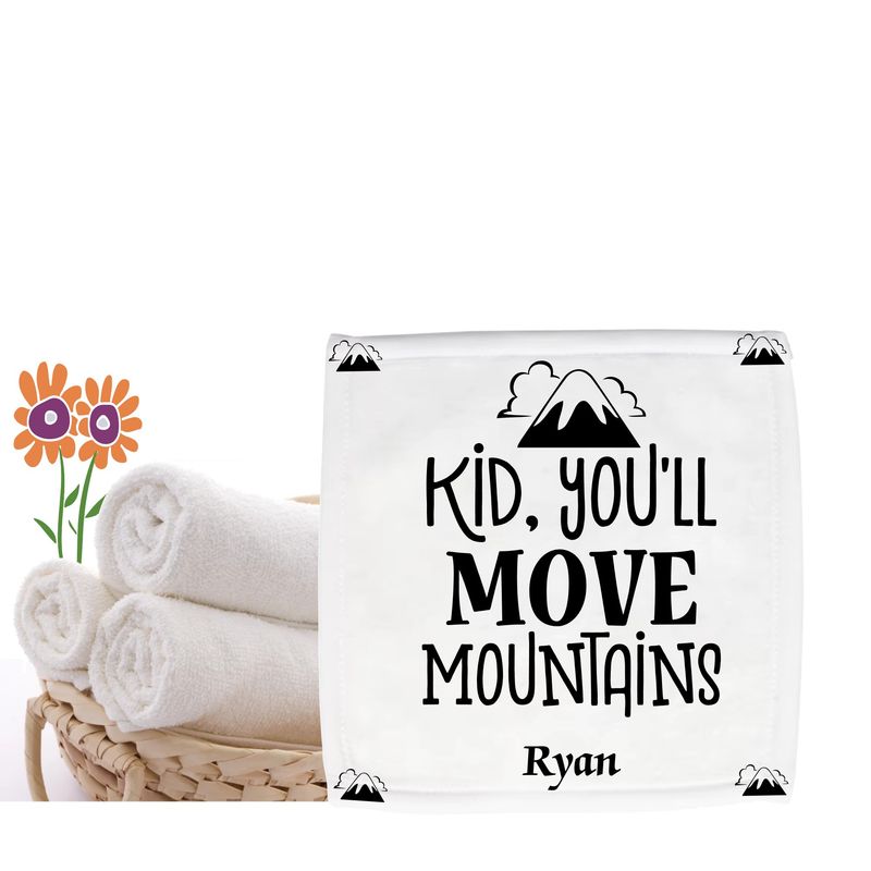 Personalized Bath Towels for Kids with Uplifting Words | Kids Towels with Custom Name