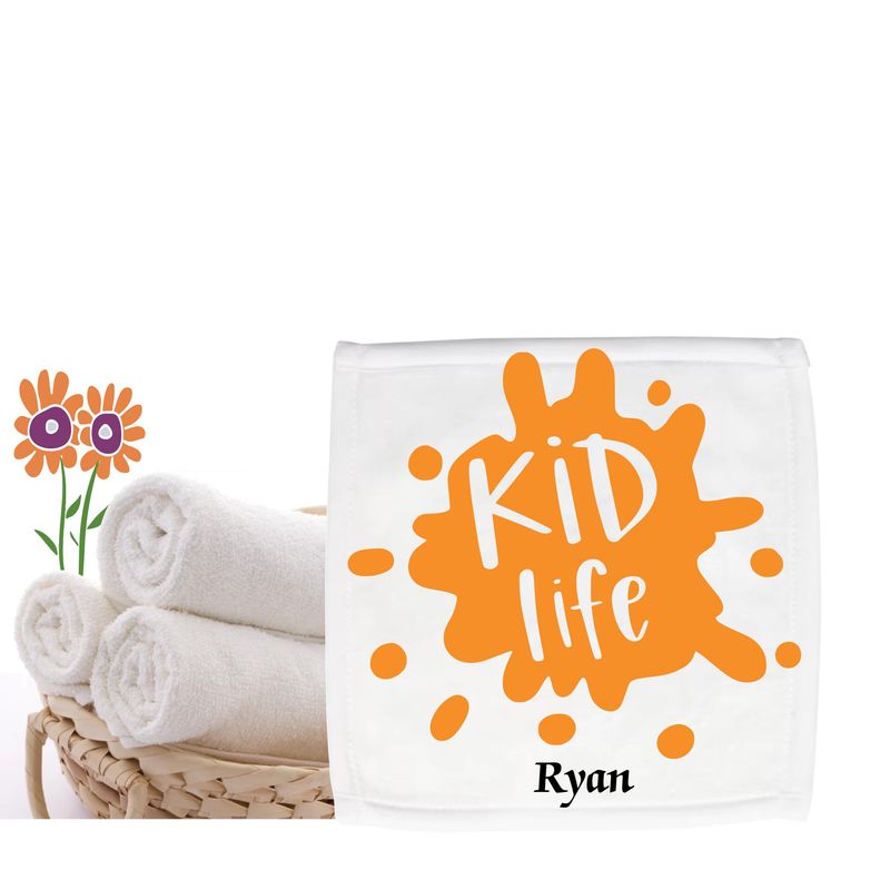 Personalized Bath Towels for Kids with Uplifting Words | Kids Towels with Custom Name