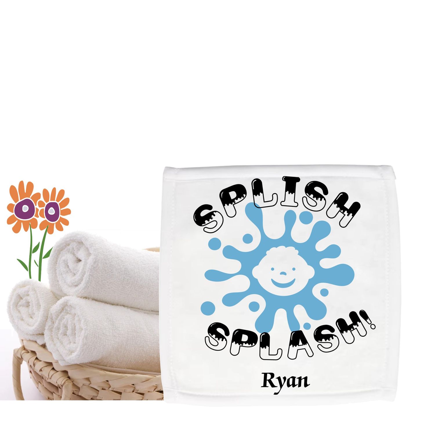Personalized luxury towels with custom name and uplifting quotes