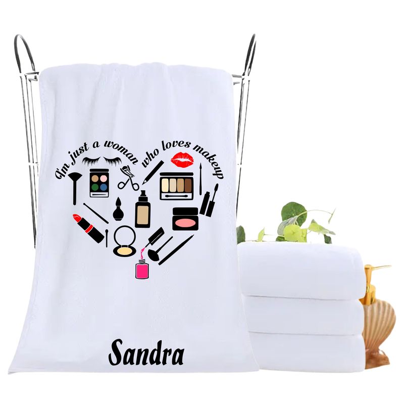 Personalized luxury towels with custom name and uplifting quotes