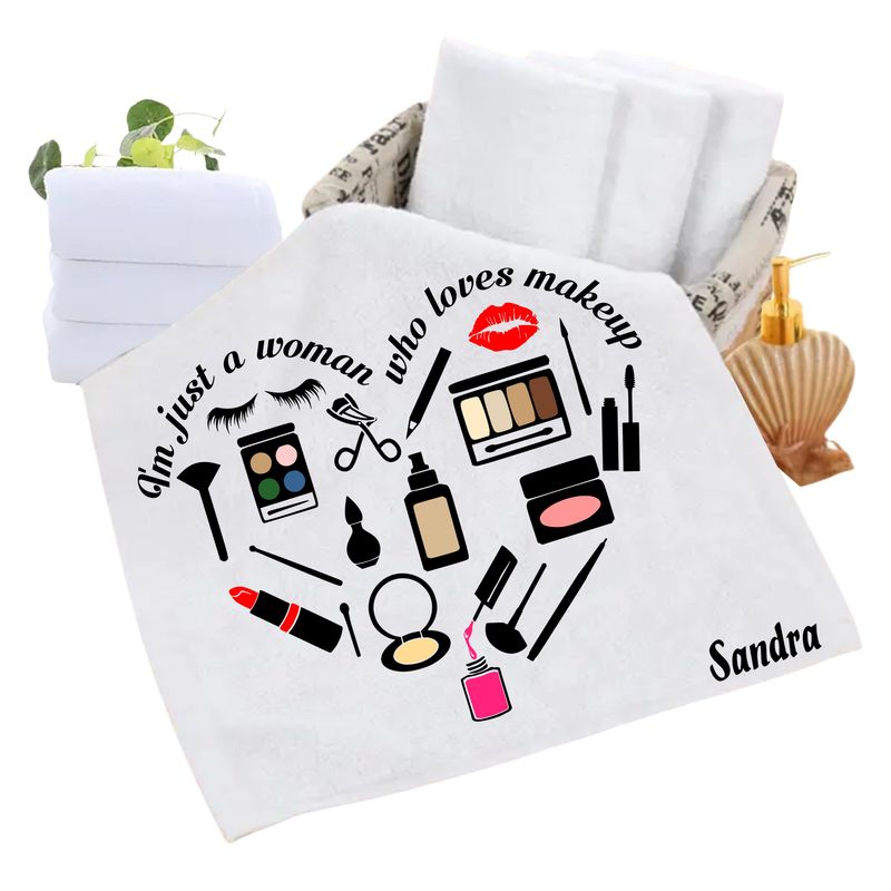 Personalized luxury towels with custom name and uplifting quotes