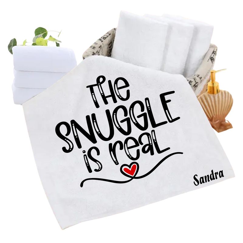 Personalized luxury towels with custom name and uplifting quotes