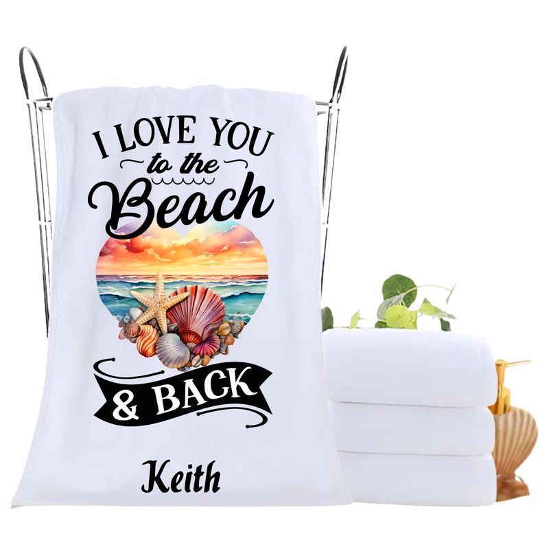Personalized luxury towels with custom name and uplifting quotes