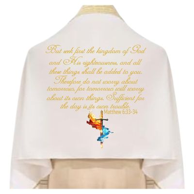 Personalized Prayer Shawl with Name & Scripture | Christian Messianic Tallit | Faith-Inspired Comfort Gift for Men & Women