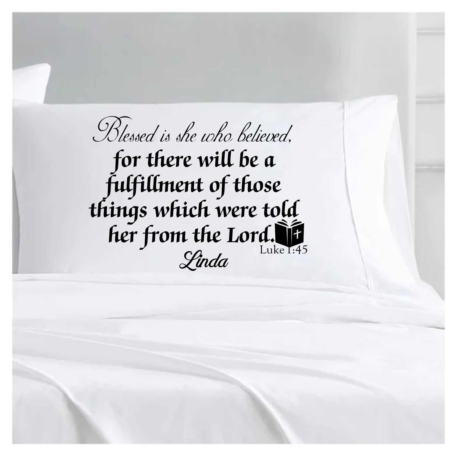 Personalized Prayer Pillowcase with Name and Scripture | Comfort Gift