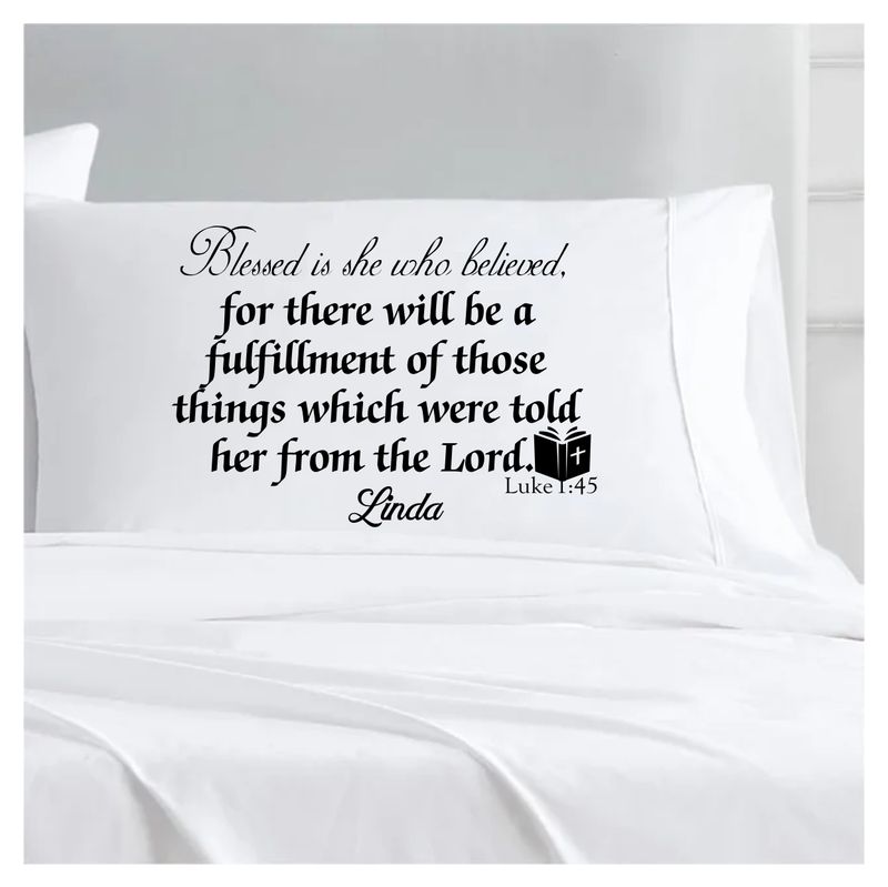Personalized Prayer Pillowcase with Name and Scripture | Comfort Gift
