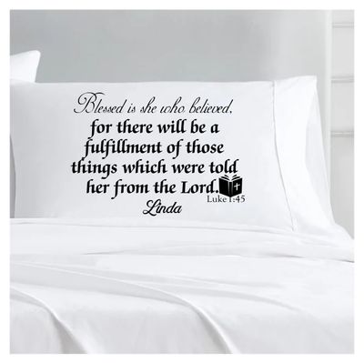 Personalized Prayer Pillowcase with Name and Scripture | Comfort Gift