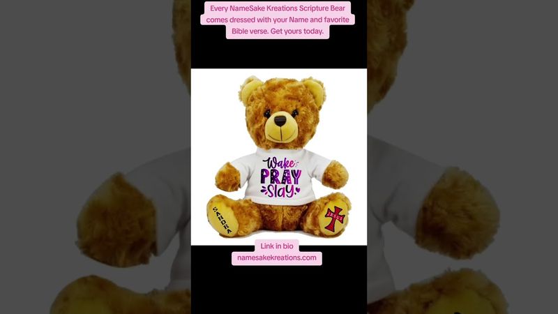 Customized Scripture Teddy Bear with Name | Comfort Gift