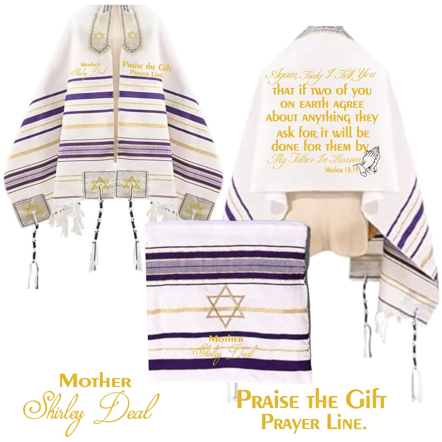 Personalized Prayer Shawl with Name &amp; Scripture | Christian Messianic Tallit | Faith-Inspired Comfort Gift for Men &amp; Women