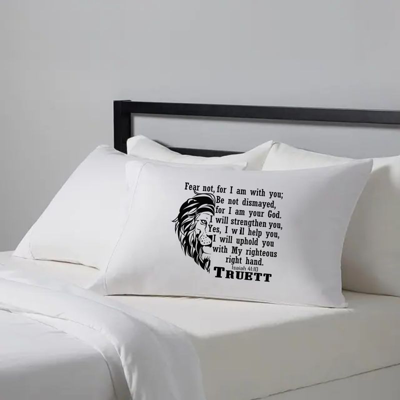 Personalized Prayer Pillowcase with Name and Scripture: Christian Comfort Gift