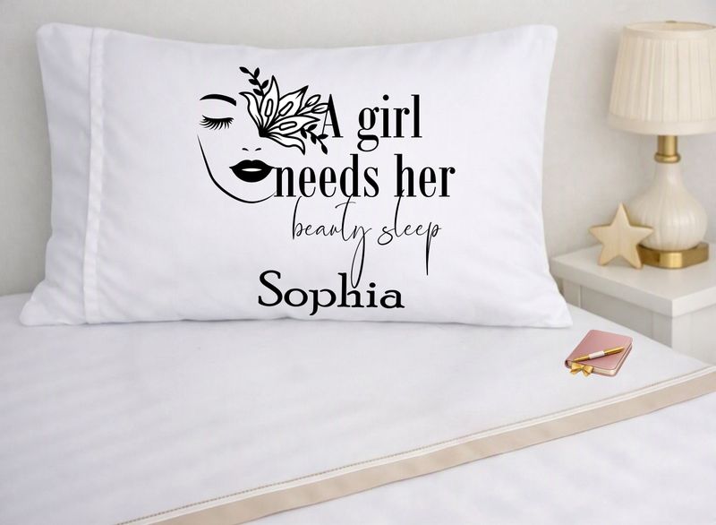 Positive Quote Personalized Pillowcase – Happy Bedroom Decor