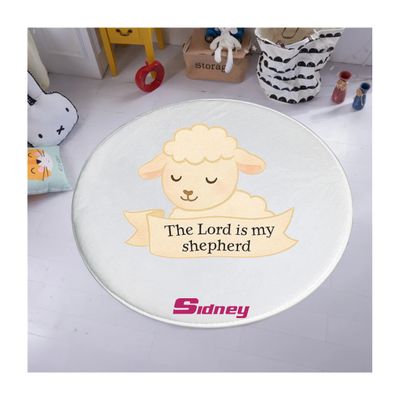 Plush Kids prayer mats with cheerful design and custom name