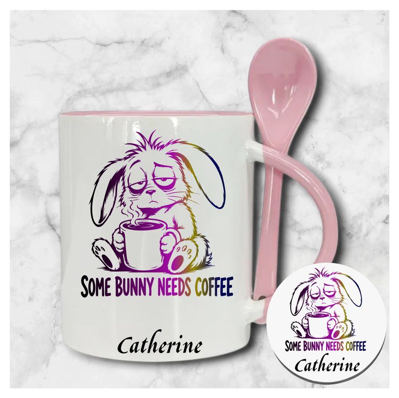  When in doubt...give a mug! Not just any mug but one that has something sweet on the outside to sweeten what's on the inside