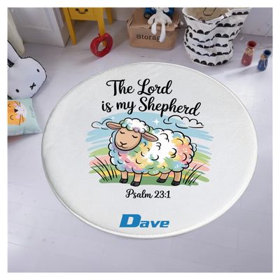 Plush Kids prayer mats with cheerful design and custom name