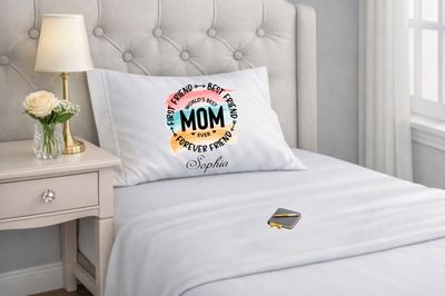 Positive Quote Personalized Pillowcase just for mom – Happy Bedroom Decor