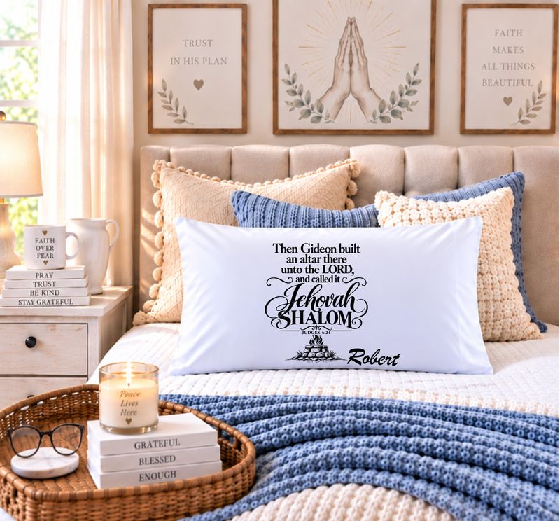 Personalized Faith-Inspired Pillowcase | Custom Name Pillow | Comfort Gift More than a pillowcase—it’s a nightly prayer