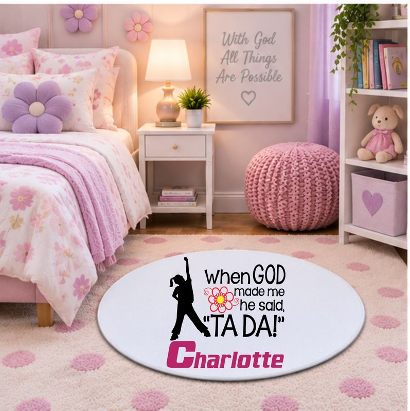 Plush Kids prayer mats with cheerful design and custom name