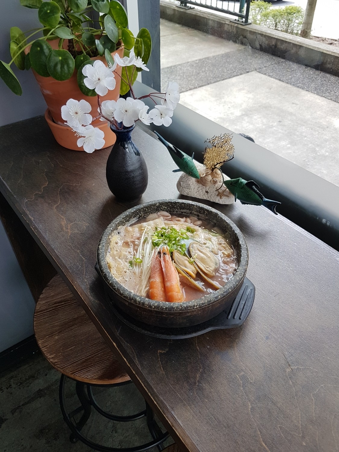 Seafood Nabe with rice