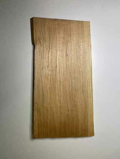 Split decorative Swiss stone pine shingles