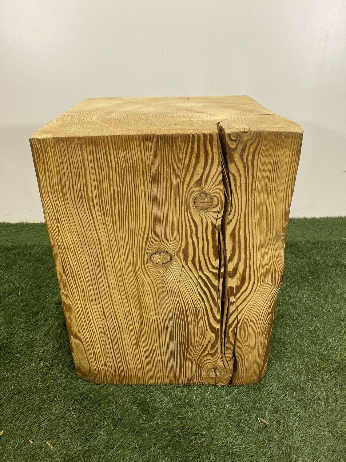 Larch wood stool