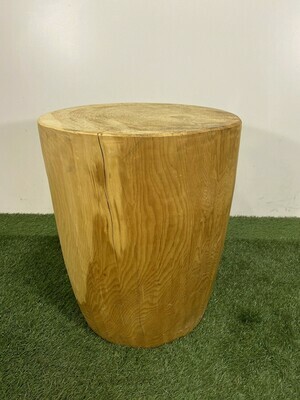 Swiss stone pine stool - Barrel shape