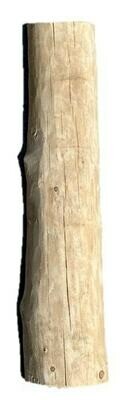 Larch half-round pole for wall