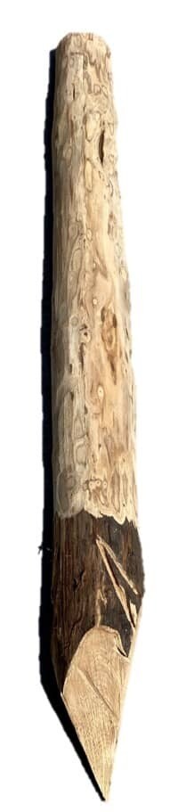 Chestnut half-round pole for ground - 2mt.