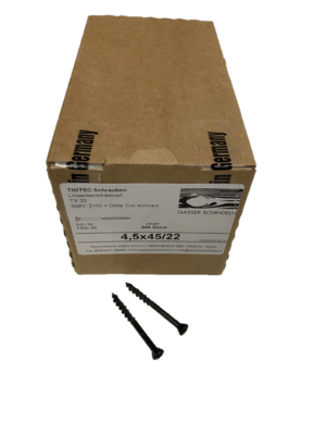 Black powder-coated screws (special)