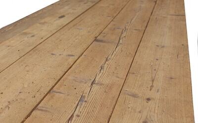 Old brushed flooring