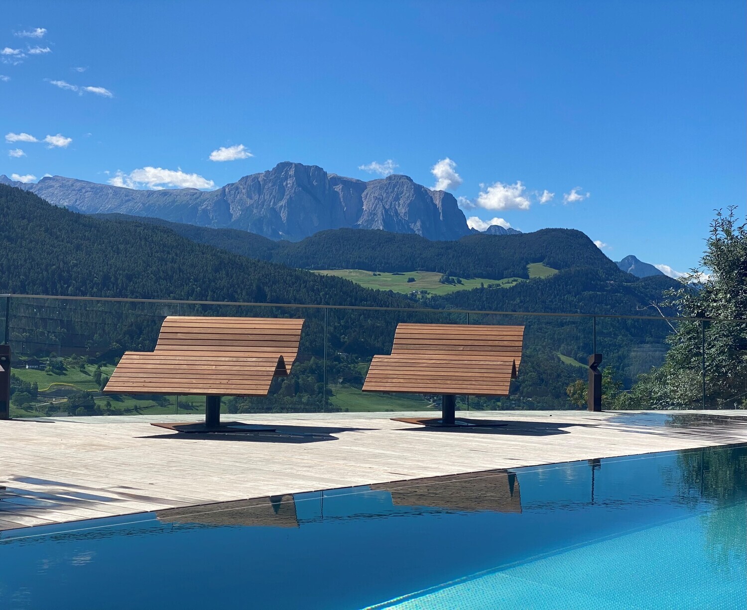 Swiss stone pine comfort sun lounger