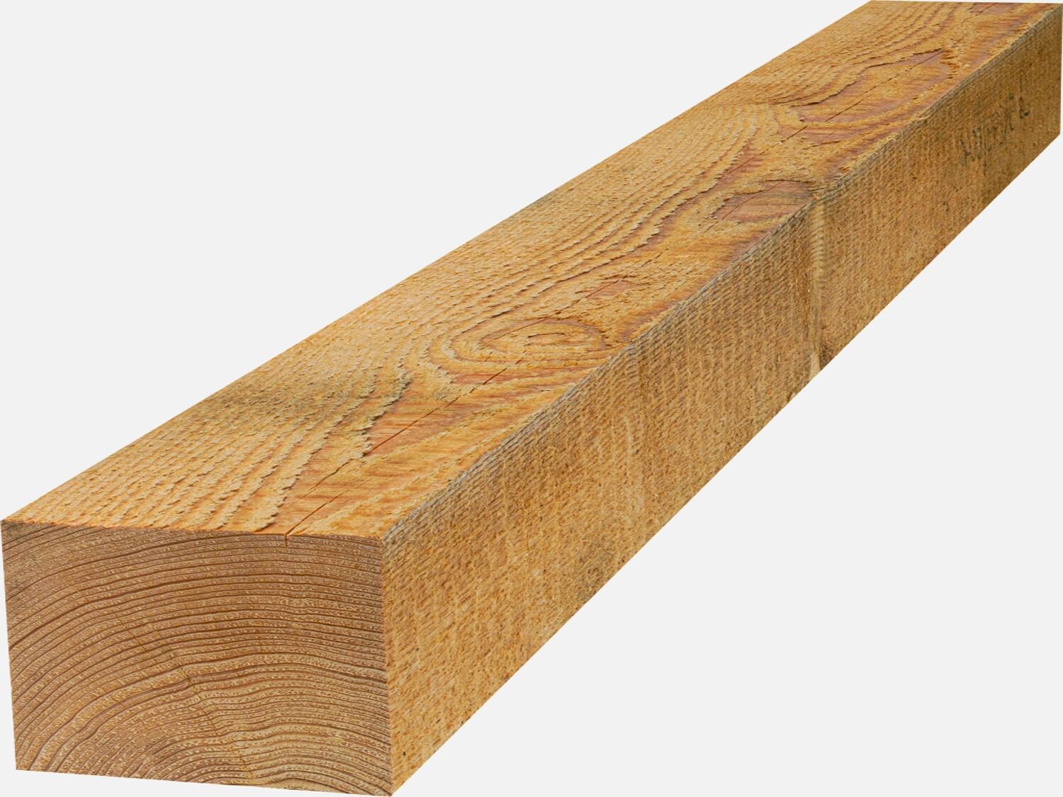Rough-sawn larch beams