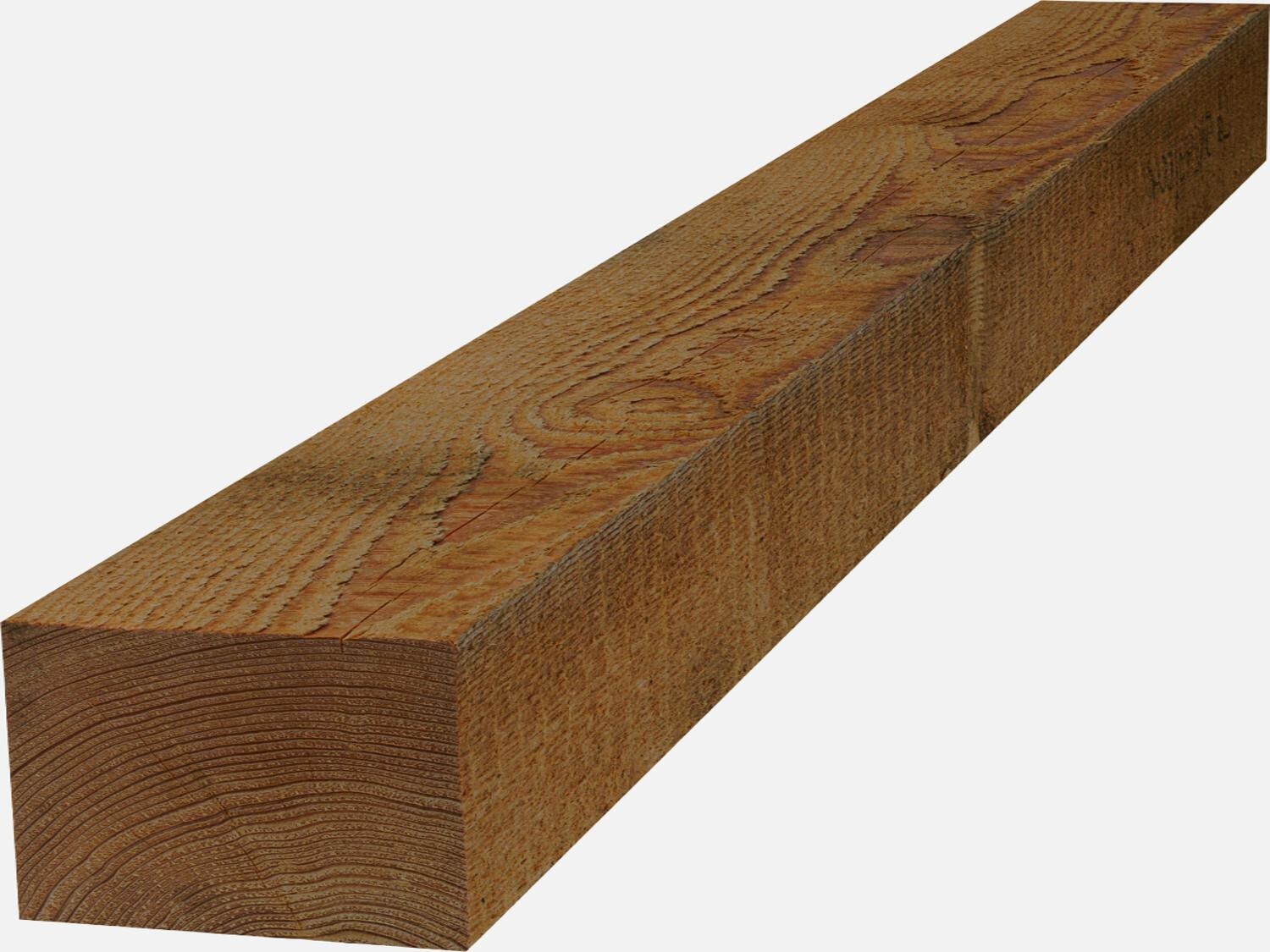 Rough sawn steamed larch beams