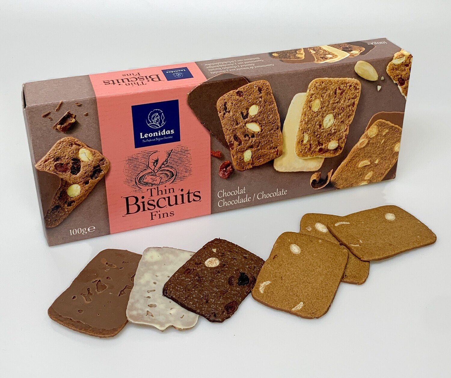 Leonidas Thin Chocolade Biscuits 100Gr