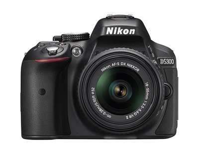 Nikon D5300 24.2 MP CMOS Digital SLR Camera with 18-55mm f/3.5-5.6G ED VR Auto Focus-S DX NIKKOR Zoom Lens