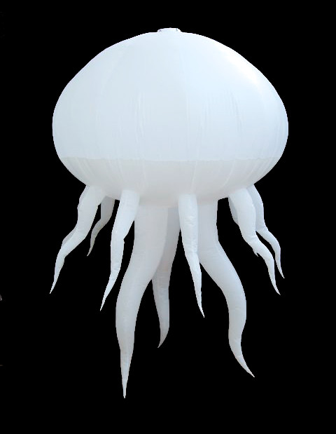 Hanging inflatable Jellyfish 10.5ft/320cm height.