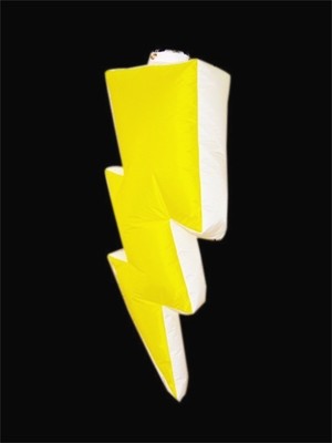 Hanging Inflatable Lightning Bolt 6ft/182cm x 2.6ft/80cm