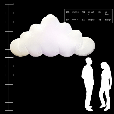 Hanging Inflatable Cloud 9.7ft/295cm x 5ft/152cm