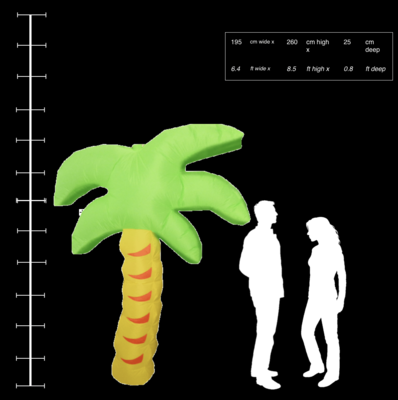 Hanging Inflatable Palm Tree Basic 6.4ft/195cm x 8.5ft/260cm