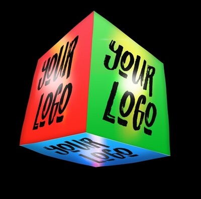 Hanging Inflatable Custom Cube 2.5ft/75cm x 2.5ft/75cm