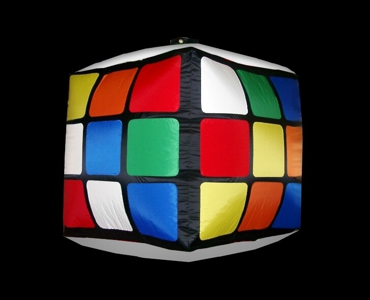 Hanging Inflatable Rubiks Cube 5ft/152cm x 5ft/152cm