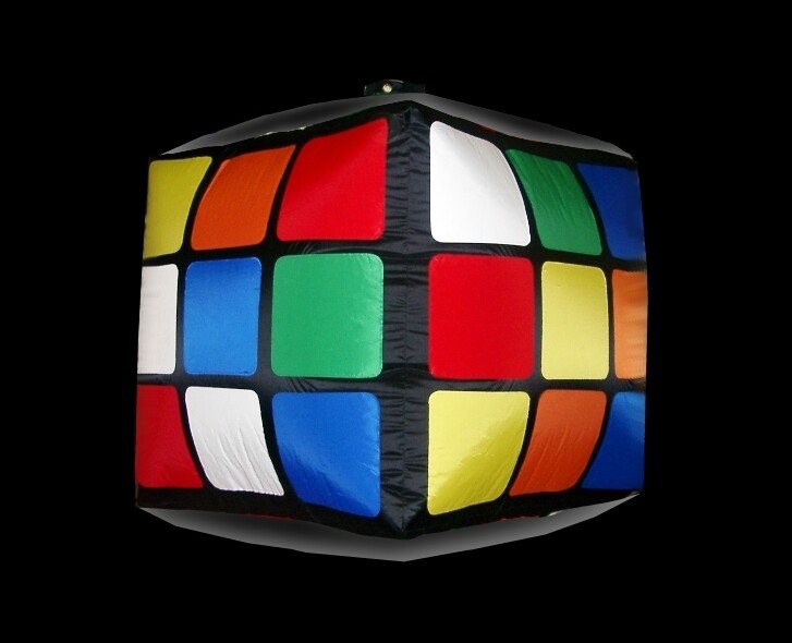 Hanging Inflatable Rubiks Cube 2.5ft/75cm x 2.5ft/75cm